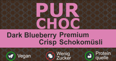 Infobild des Müslis PurChoc - Dark Blueberry Crisp von müsli.de